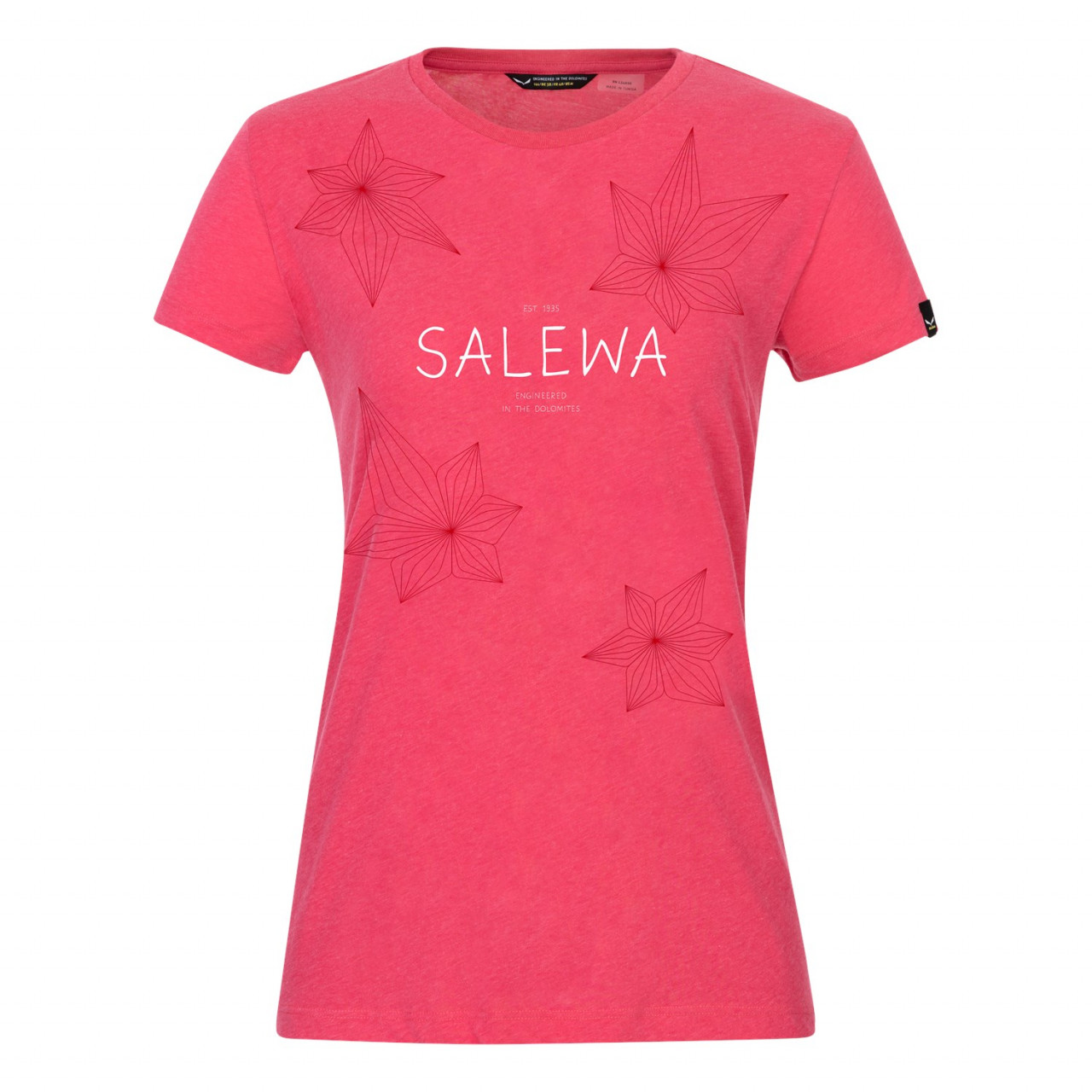 T-Shirts Salewa Geometric Dry Mulher Rosa 715AGCSQJ